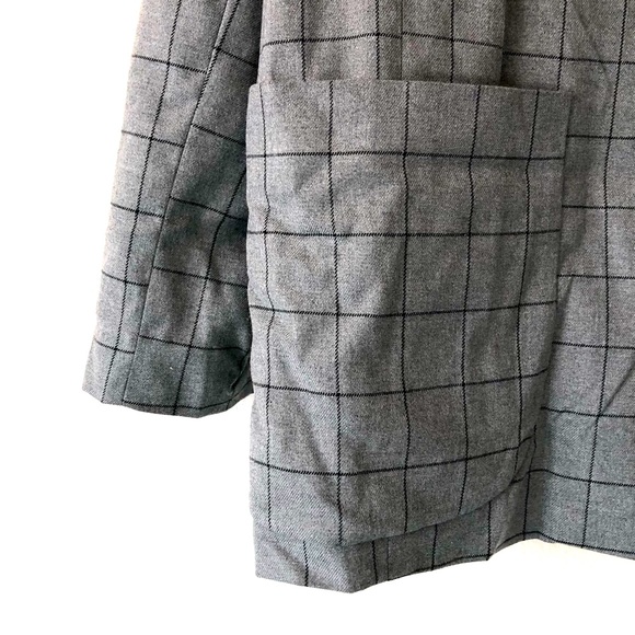 A NEW DAY Grey Checkered Plaid Blazer – Women's XXL - Picture 6 of 10